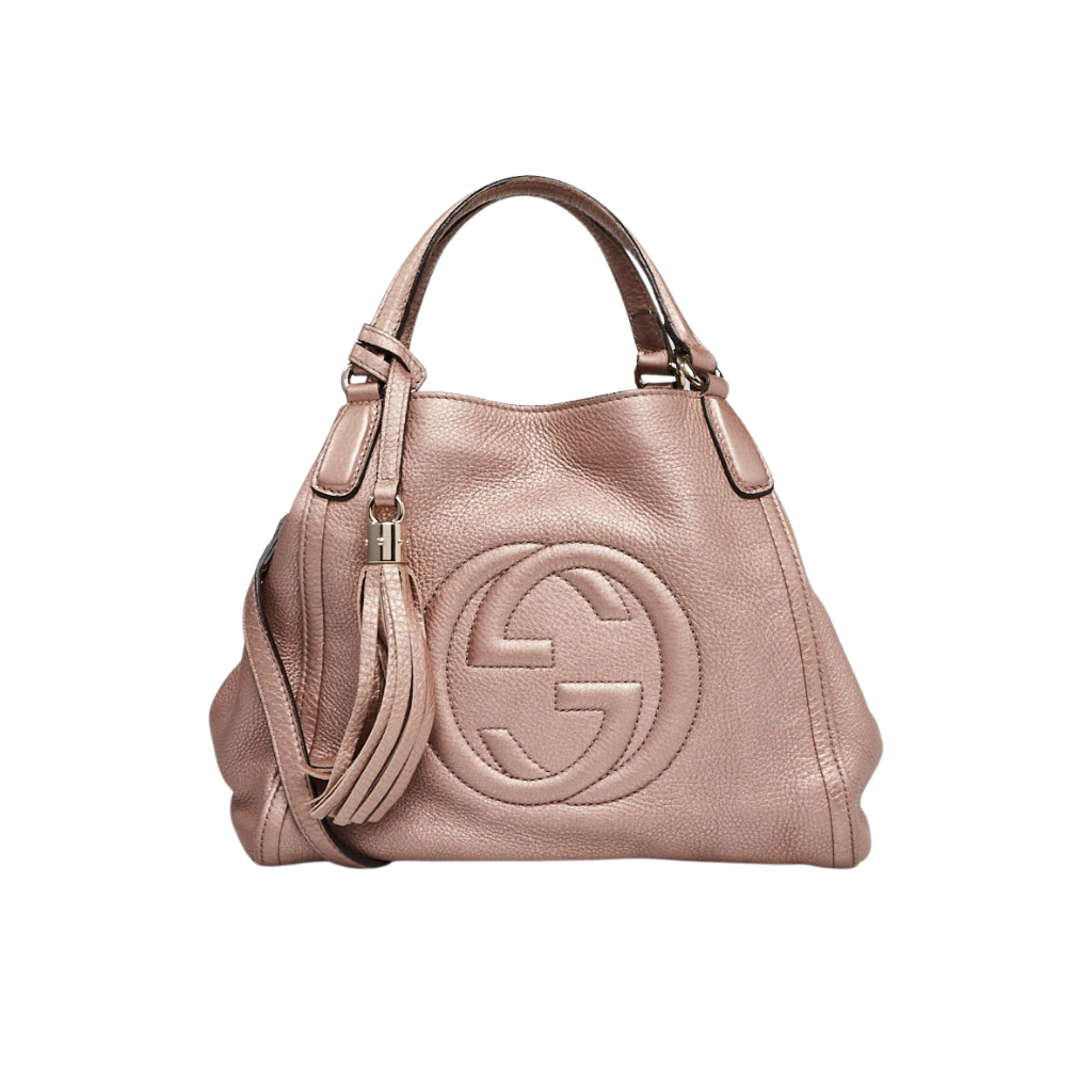 Gucci pebbled deals leather shoulder bag