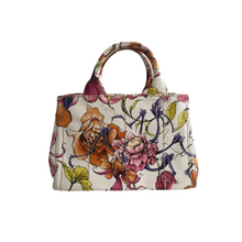 Load image into Gallery viewer, Prada Canapa Canvas Floral Satchel