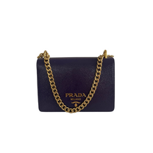 Load image into Gallery viewer, Prada Chain Flap Bag Saffiano Leather Small - Purple