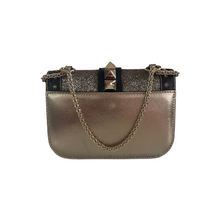 Load image into Gallery viewer, Valentino Rockstud Lock Small Bead Embellished Leather Shoulder Bag