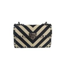 Load image into Gallery viewer, Valentino Garavani Crossbody Bag Leather in Black and Beige