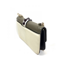 Load image into Gallery viewer, Valentino Garavani Glam Lockstud Medium Shoulder Bag Olive & Yellow