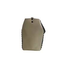 Load image into Gallery viewer, Valentino Vitello Medium Rockstud Tote Black & Cream