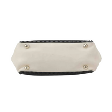Load image into Gallery viewer, Valentino Vitello Medium Rockstud Tote Black & Cream