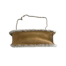 Load image into Gallery viewer, Valentino Shearling Medium Glam Lock Rockstud Flap Tan