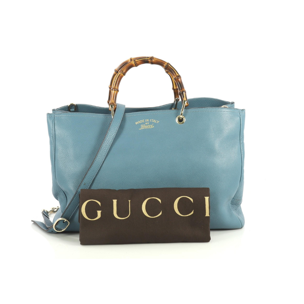 Gucci Pebbled Calfskin Large Bamboo Shopper Tote – JB Jewelry