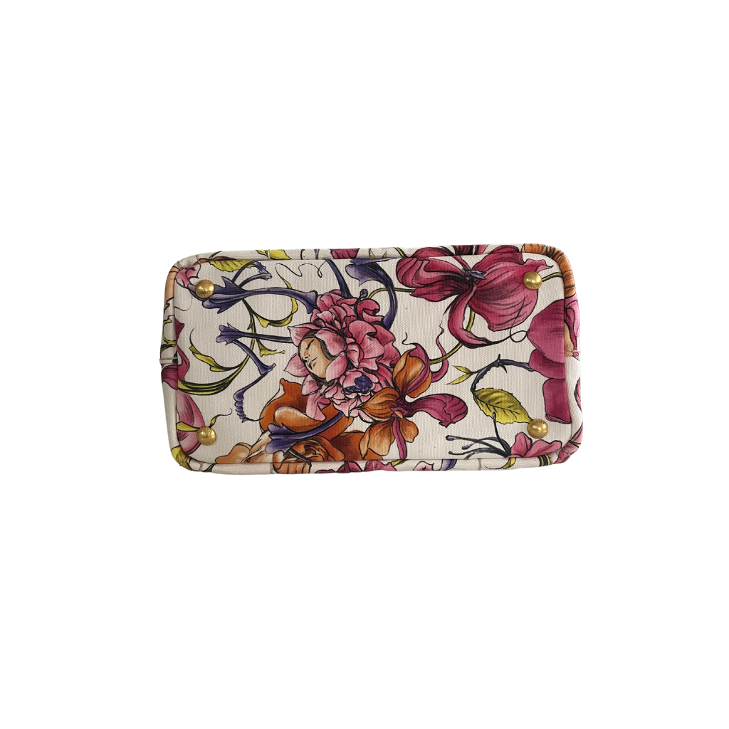 Prada Canapa Canvas Floral Satchel – JB Jewelry Co.