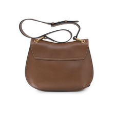 Load image into Gallery viewer, Gucci Calfskin GG Marmont Flap Shoulder Bag Brown
