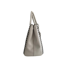 Load image into Gallery viewer, Prada Saffiano Lux Studded Crystal Medium Galleria Double Zip Tote
