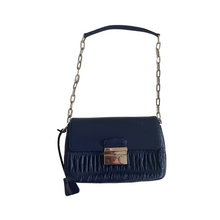 Load image into Gallery viewer, Prada Blue Nappa Gaufre Sound Chain Flap Bag
