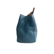 Load image into Gallery viewer, Gucci Pebbled Calfskin Large Bamboo Shopper Tote
